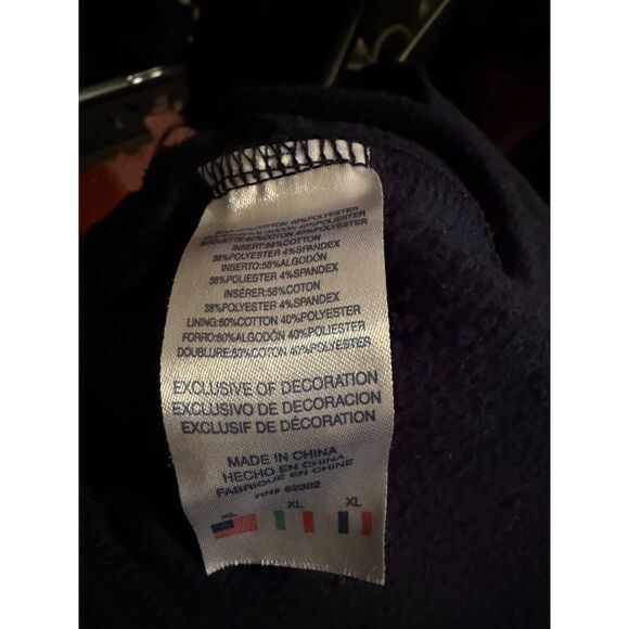 Champion Women’s XL Navy Fleece Sweatpants – Script Logo, 28" Waist -Unstretched - Picture 6 of 8